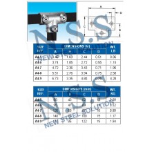 25NB PIPE FITTING-11YY THREE SOCKET TEE GALVANISED STEEL CLAMP